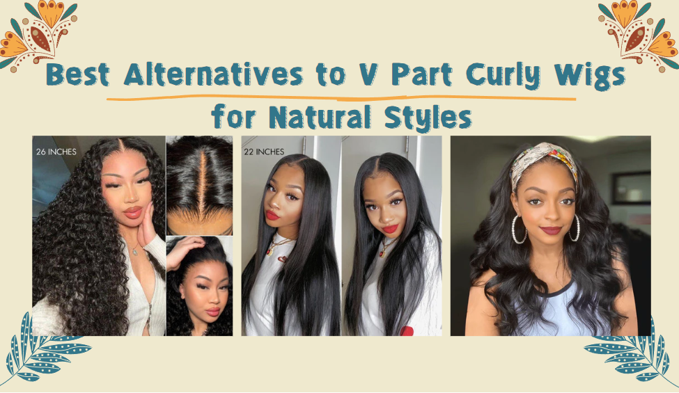 V Part Curly Wigs